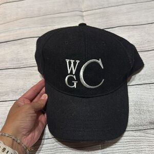 Black Wool Cap with wCg Monogram